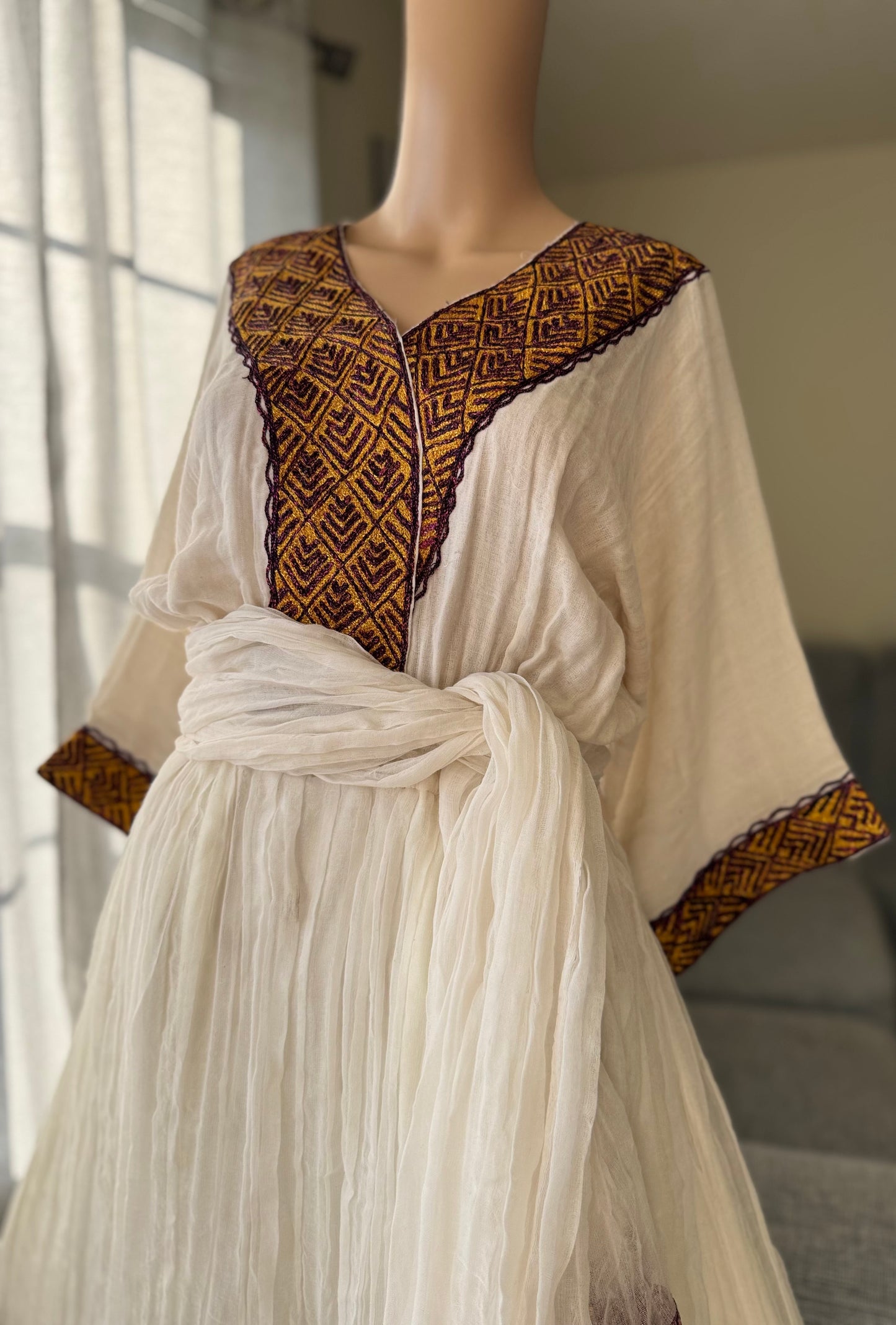 Elegant Ethiopian and Eritrean Traditional Dress - Handmade Cultural Wear