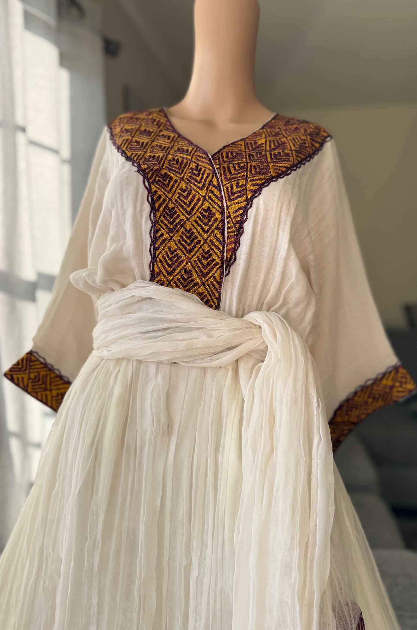 Elegant Ethiopian and Eritrean Traditional Dress - Handmade Cultural Wear