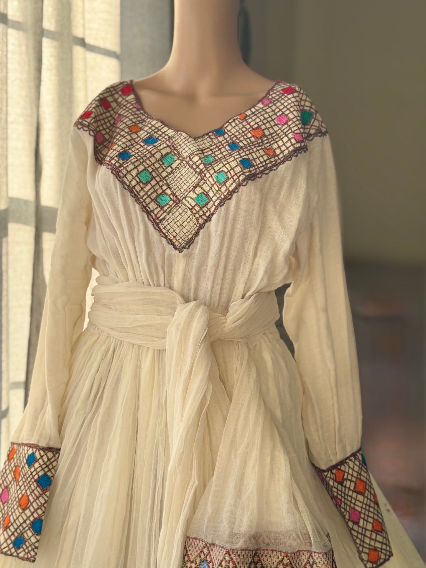 Elegant Ethiopian and Eritrean Traditional Dress - Handmade Cultural Wear