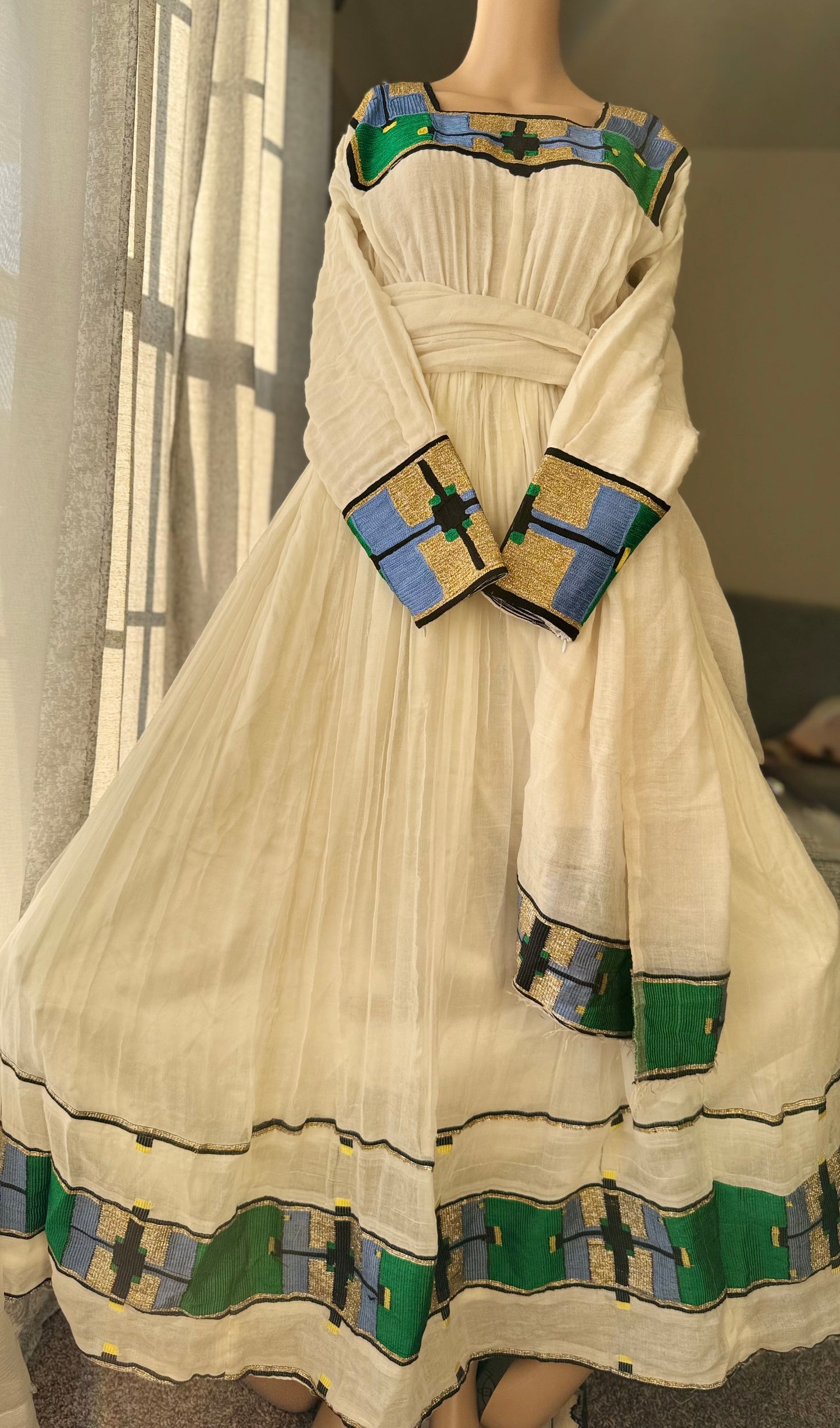 Elegant Ethiopian and Eritrean Traditional Dress - Handmade Cultural Wear