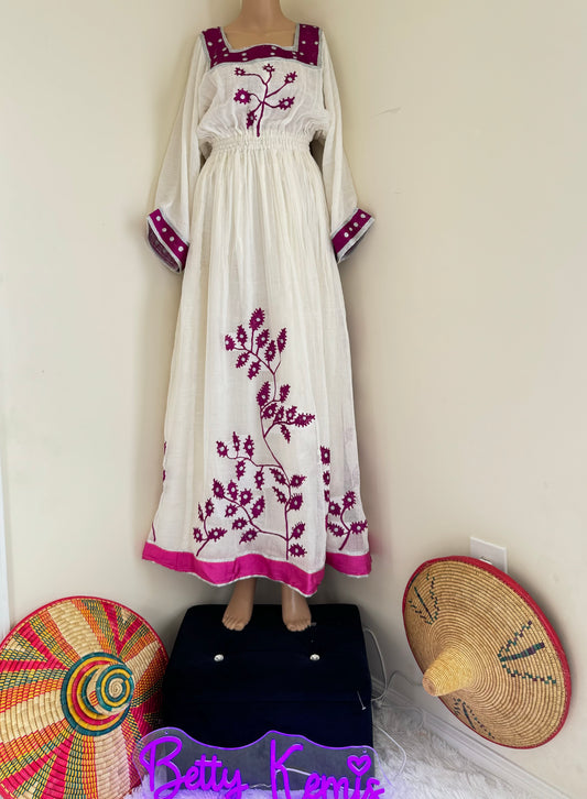 Elegant Ethiopian and Eritrean Traditional Dress - Handmade Cultural Wear