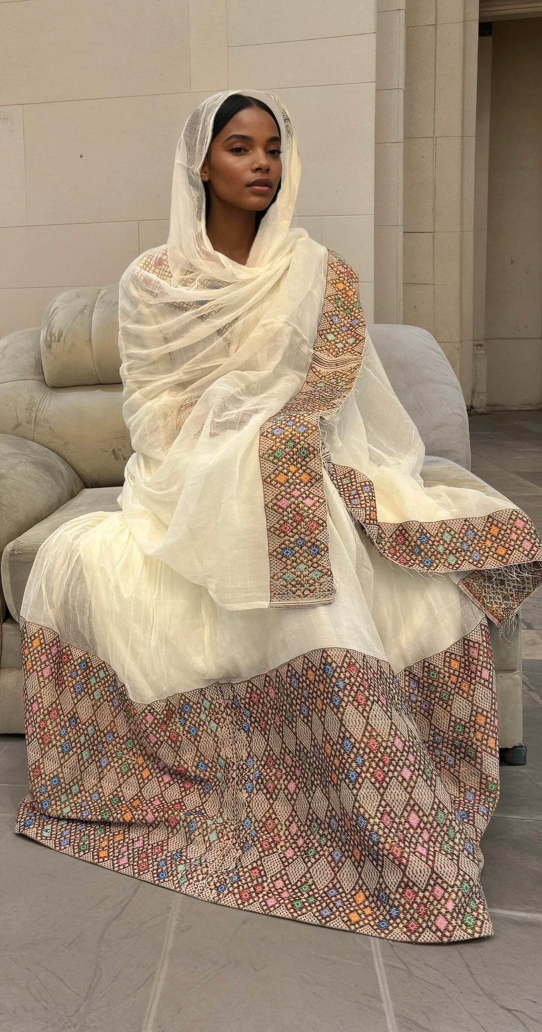 Elegant Ethiopian and Eritrean Traditional Dress - Handmade Cultural Wear